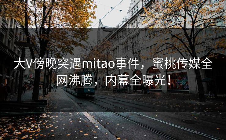 大V傍晚突遇mitao事件，蜜桃传媒全网沸腾，内幕全曝光！